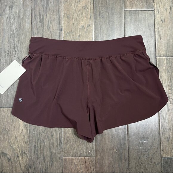 Lululemon NWT Fast and Free High-Rise Classic-Fit Split Short 3" Goodnight Plum - Picture 2 of 8